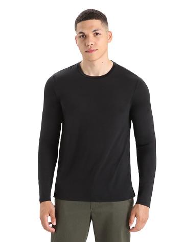 Long Sleeve Icebreaker Merino Sphere II T-Shirt Męskie Czarne | PL 1716HAPK